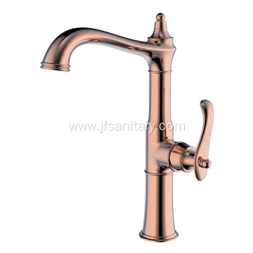 Quality Brass Single-Handle Kitchen Faucet Set Rose Gold